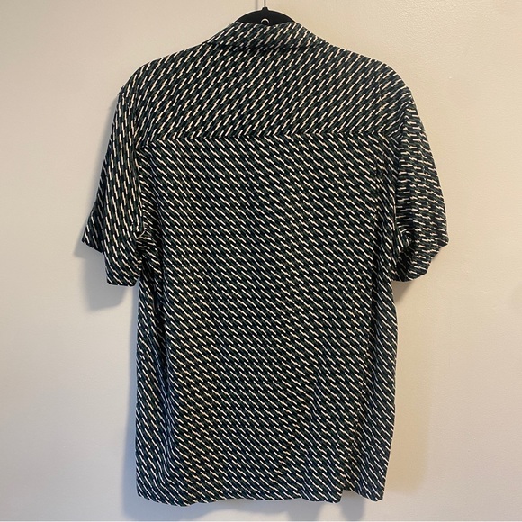 Mango Abstract Print Men’s Camper Shirt M - Picture 2 of 4